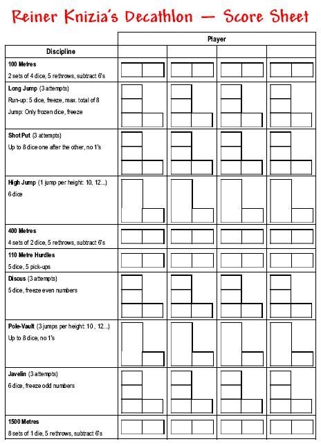 Reiner Knizia's Decathlon