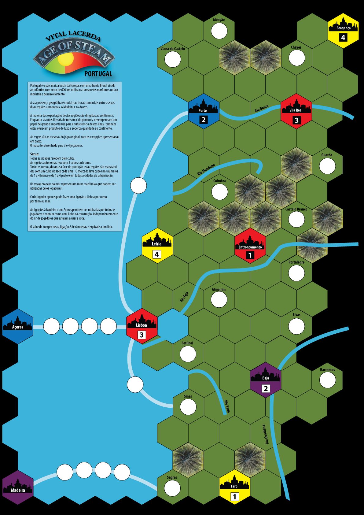 Age of Steam Expansion: Portugal