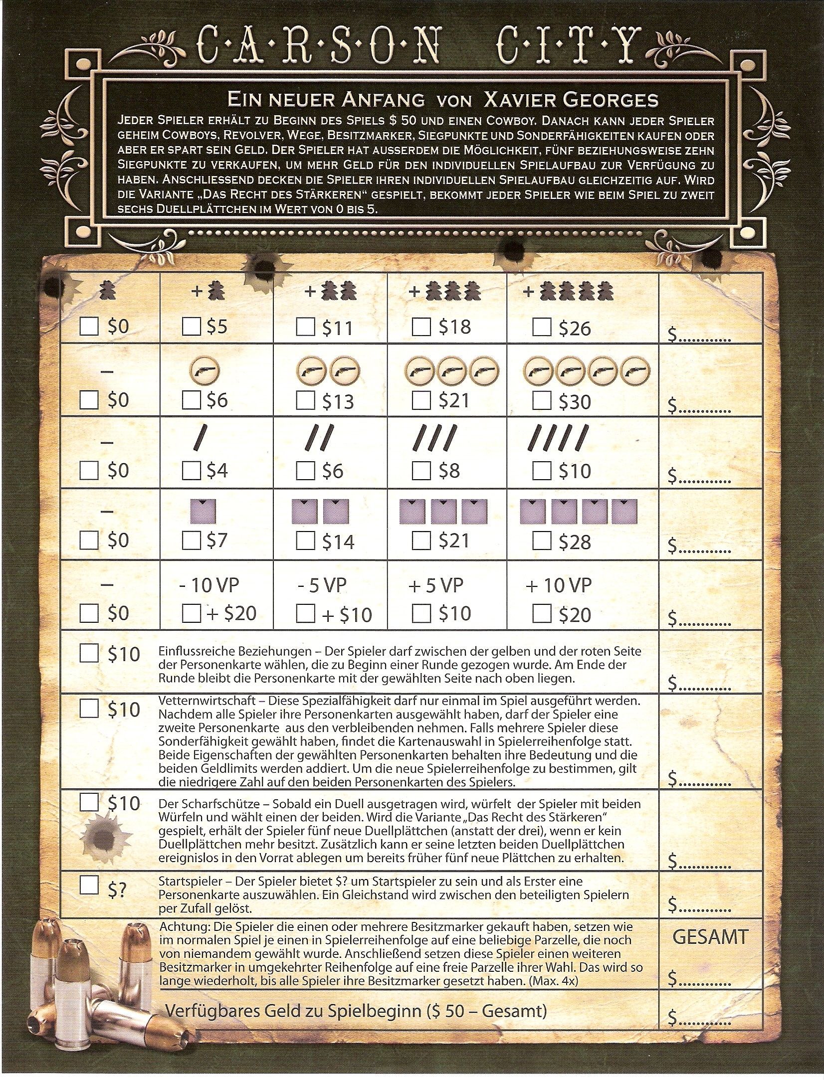 Carson City: A New Beginning