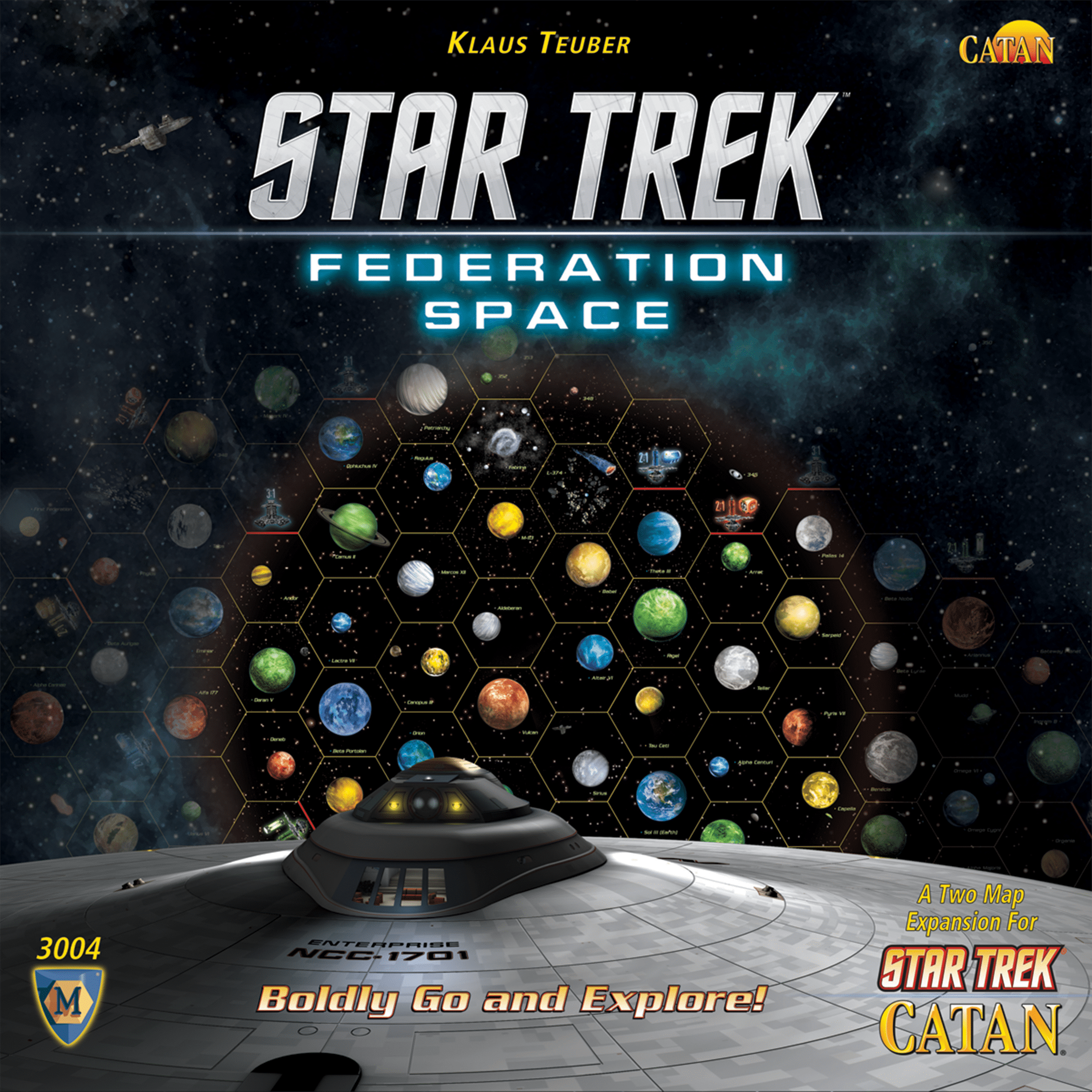 Star Trek Catan Federation Space Map Set