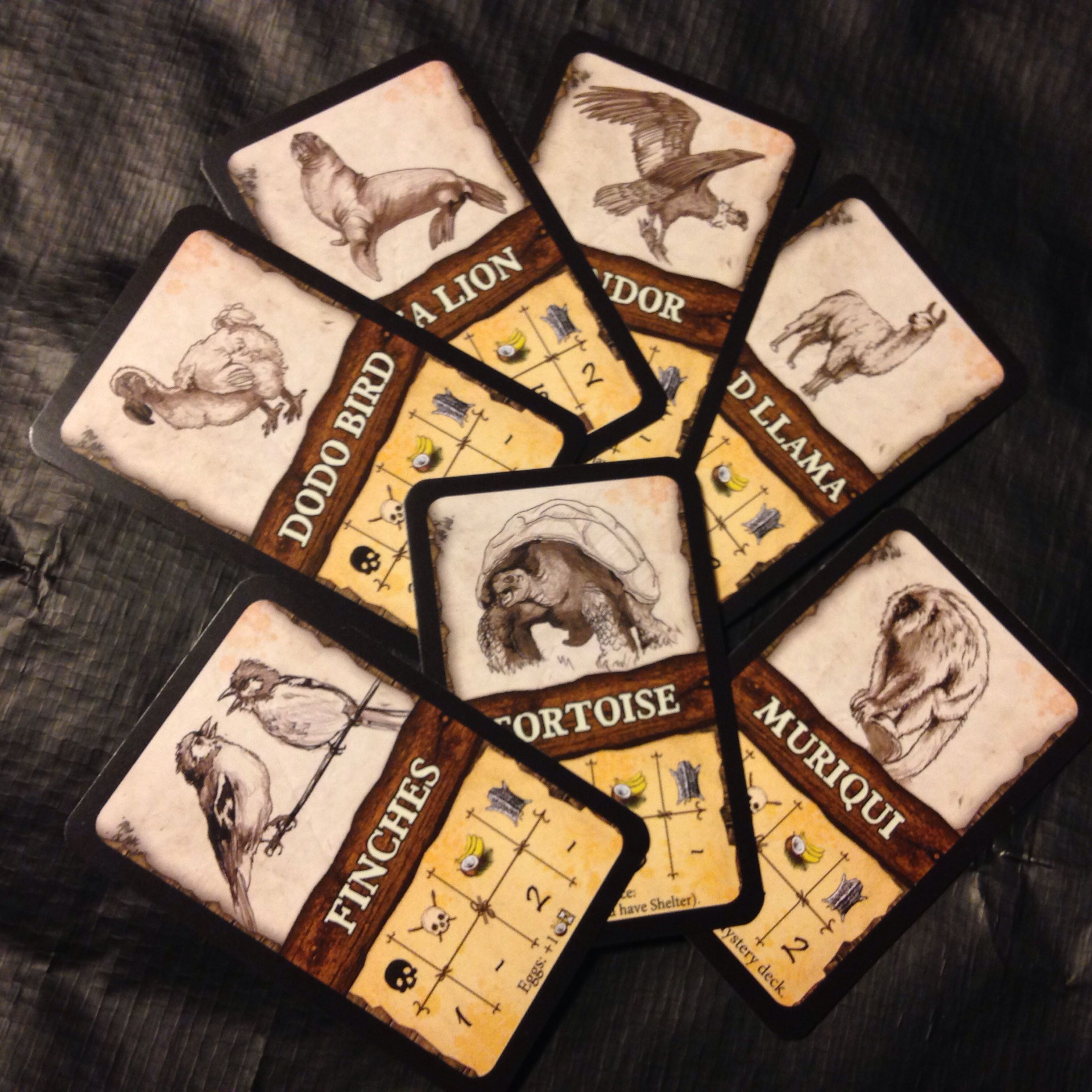 Robinson Crusoe: Adventure on the Cursed Island - Beast Cards