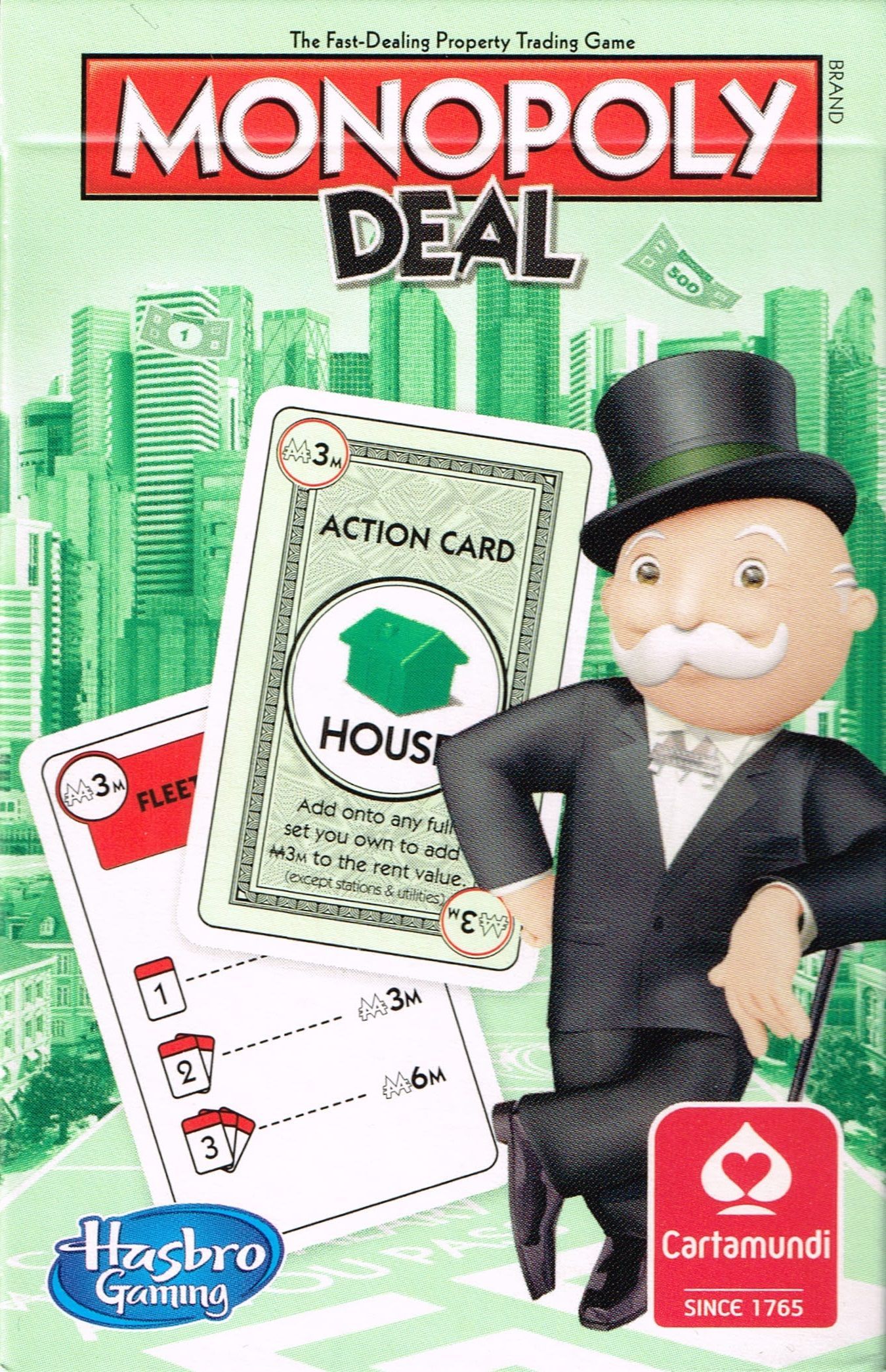 Monopoly Deal. Карманная Карточная Игра Hasbro