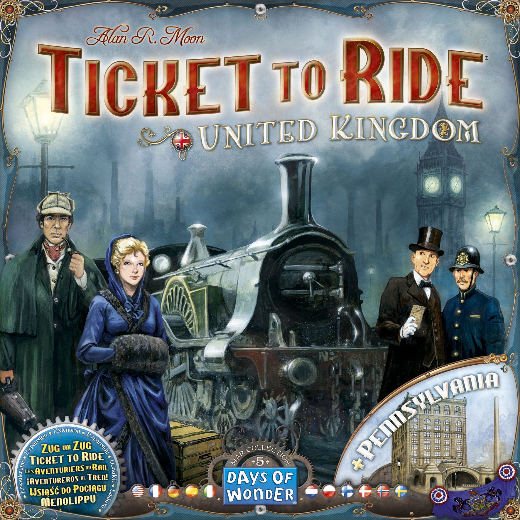 Ticket to Ride Map Collection: Volume 5 – UK/Pennsylvania