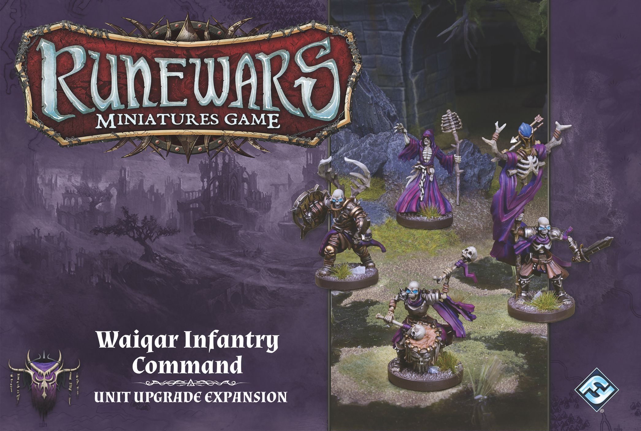 RuneWars: The Miniatures Game - Waiqar Infantry Command Unit Expansion