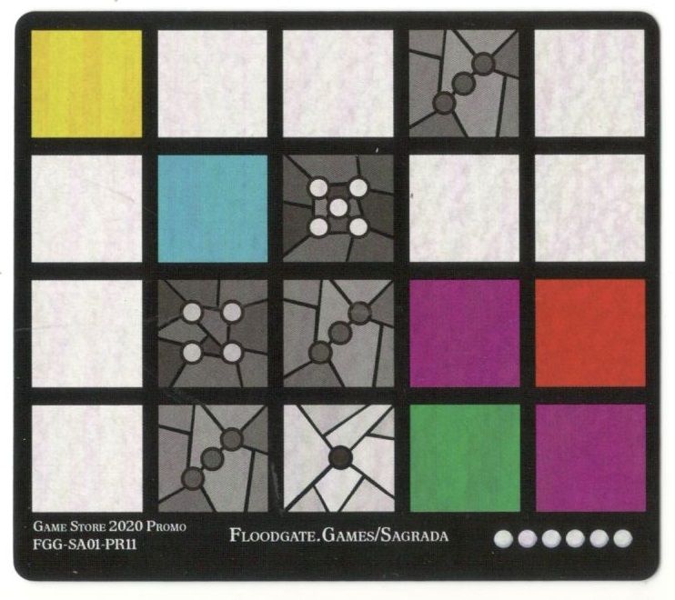 Sagrada: Promo 11 – FLGS 2020 Window Pattern Card